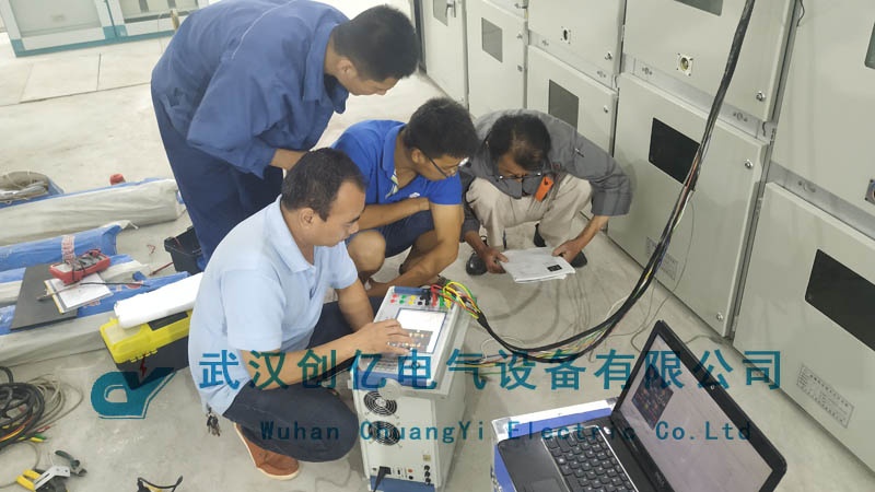 創(chuàng)億電氣親赴濟寧為客戶調(diào)試串諧等一批設備